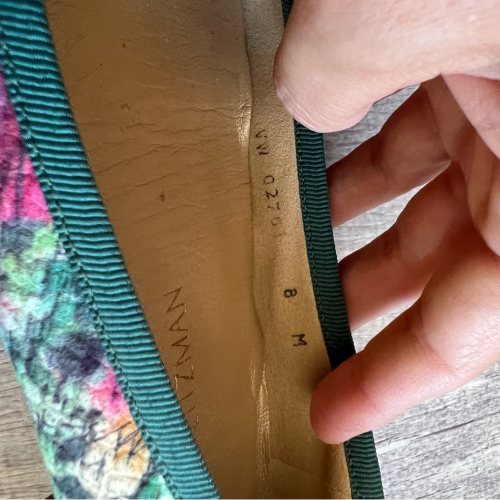 Stuart Weitzman Ballet Flats In Bright Crayon Nap… - image 8